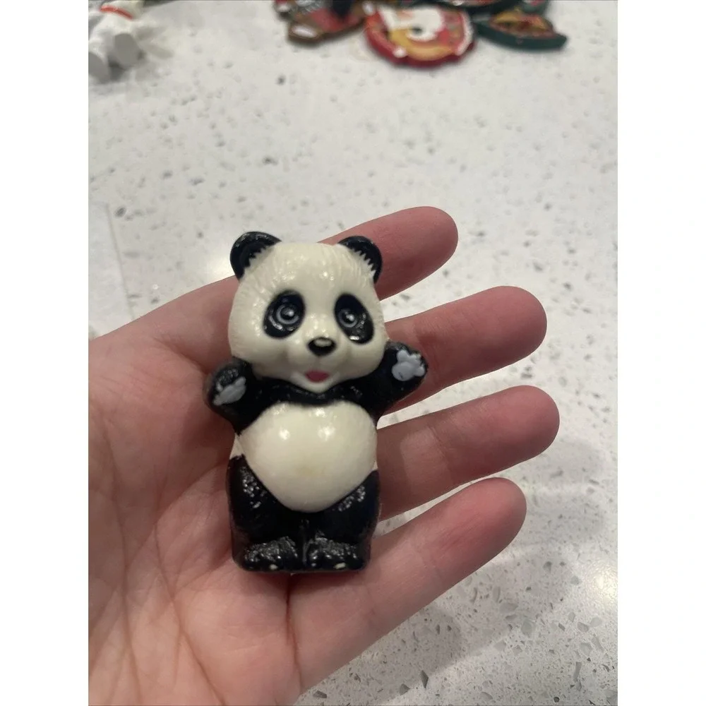 Vintage Animal Lovin' Barbie Toy Set Replacement Panda Figure 1988 Cake Topper